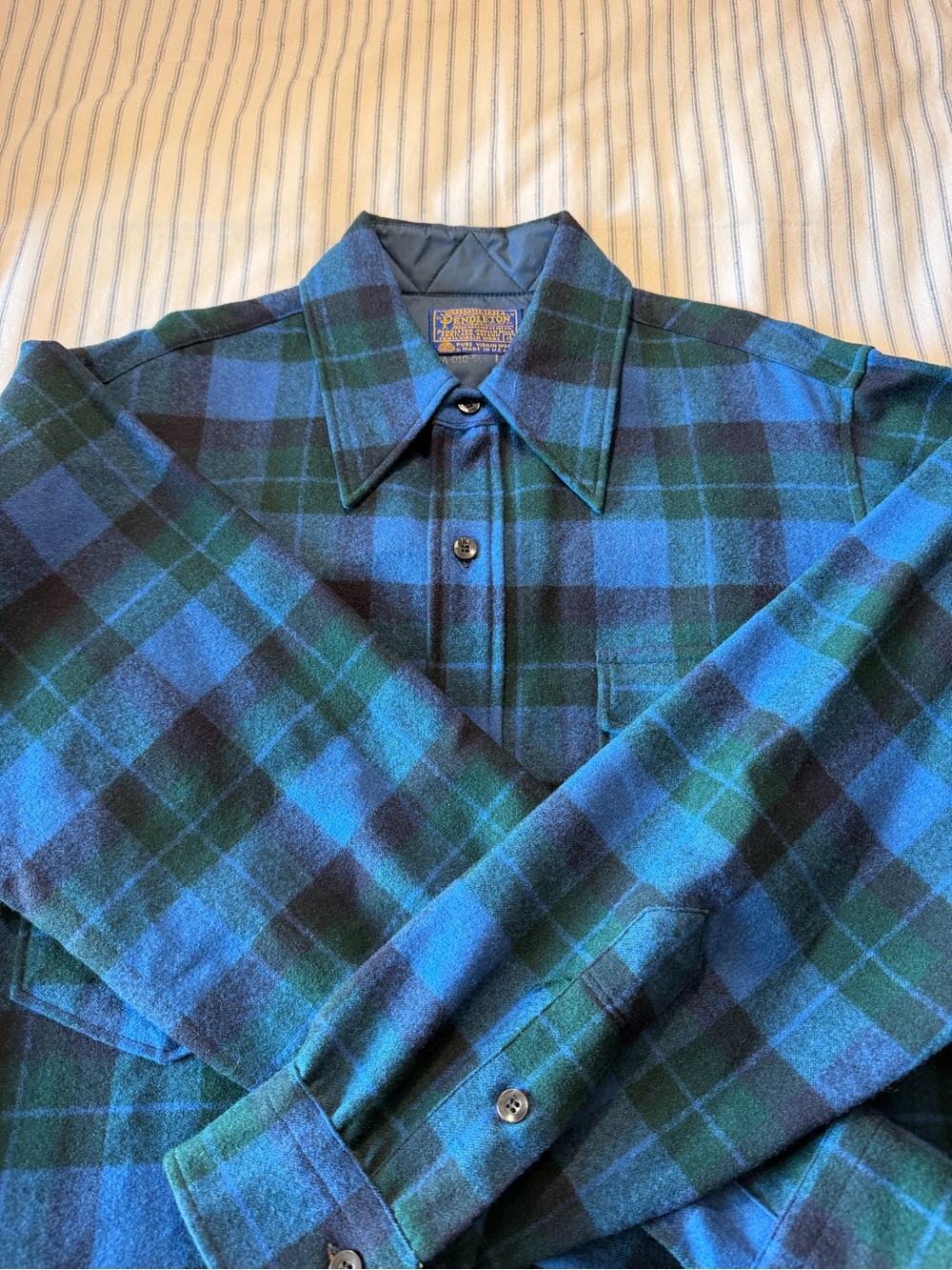 Pendleton 100% Virgin Wool Button-Down Shirt